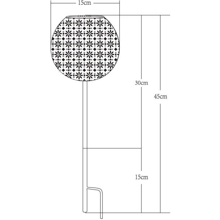 GALIX Metal decoration with solar energy - Retro design