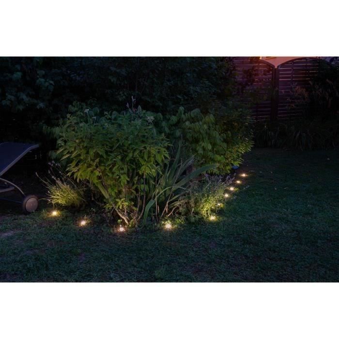 SOLAR GUIRLAND SLIVING TAKES 10 White LED stakes