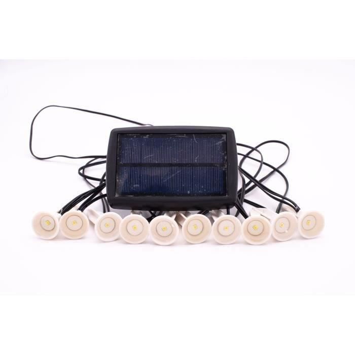 SOLAR GUIRLAND SLIVING TAKES 10 White LED stakes