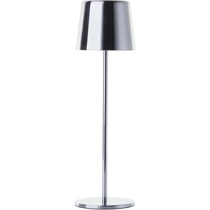 Outdoor table lamp - BRILLIANT - XAANA - Rechargeable - Chrome - LED - 2W - 160lm - CCT - DIM - USB - IP44