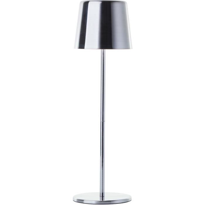 Outdoor table lamp - BRILLIANT - XAANA - Rechargeable - Chrome - LED - 2W - 160lm - CCT - DIM - USB - IP44