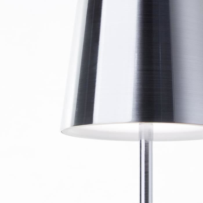 Outdoor table lamp - BRILLIANT - XAANA - Rechargeable - Chrome - LED - 2W - 160lm - CCT - DIM - USB - IP44