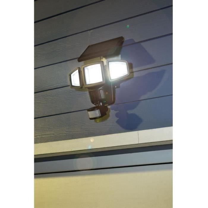 GALIX G4442 3-Head Solar Floodlight - 1500 Lumens - 182 SMD LEDs - AUTO or Forced Operation Mode