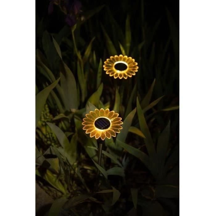 GALIX G4460 solar light decoration - Sunflower shape - H44cm