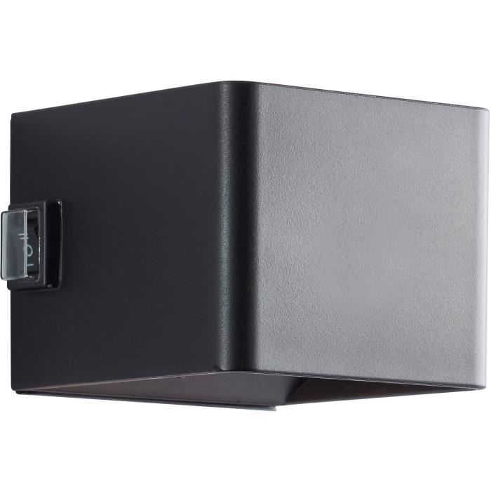 Magnetic outdoor wall light - ISEO - BRILLIANT - Rechargeable - Black - LED - Detector - 4W - 300lm - 3000K - USB