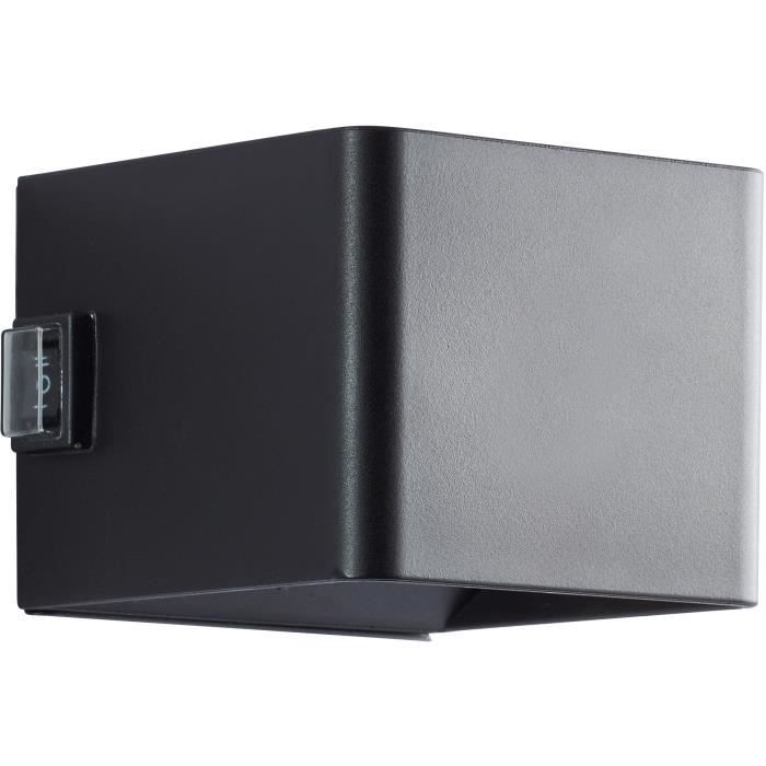 Magnetic outdoor wall light - ISEO - BRILLIANT - Rechargeable - Black - LED - Detector - 4W - 300lm - 3000K - USB