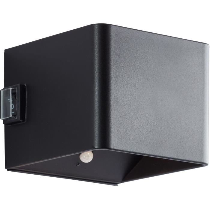 Magnetic outdoor wall light - ISEO - BRILLIANT - Rechargeable - Black - LED - Detector - 4W - 300lm - 3000K - USB