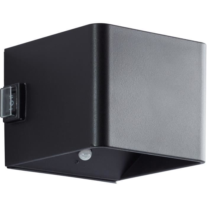 Magnetic outdoor wall light - ISEO - BRILLIANT - Rechargeable - Black - LED - Detector - 4W - 300lm - 3000K - USB
