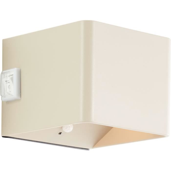 Magnetic outdoor wall light - ISEO - BRILLIANT - Rechargeable - Cream - LED - Detector - 4W - 300lm - 3000K - USB