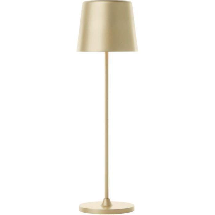 Outdoor table lamp - BRILLIANT - KAAMI - Rechargeable - Matte gold - LED - 2W - 310lm - 3000K - DIM - USB - 3-Step DIM - IP54