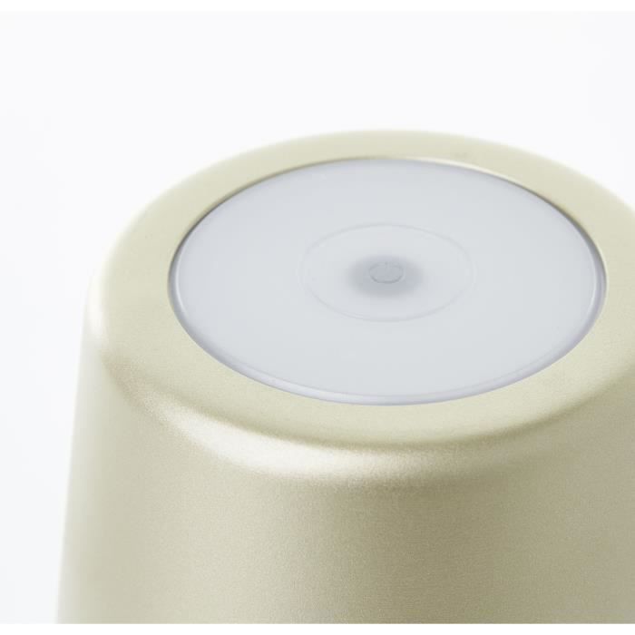Outdoor table lamp - BRILLIANT - KAAMI - Rechargeable - Matte gold - LED - 2W - 310lm - 3000K - DIM - USB - 3-Step DIM - IP54