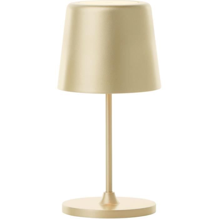 Outdoor table lamp - BRILLIANT - KAAMI - Rechargeable - Matte gold - LED - 2W - 310lm - 3000K - DIM - USB - 3-Step DIM - IP54