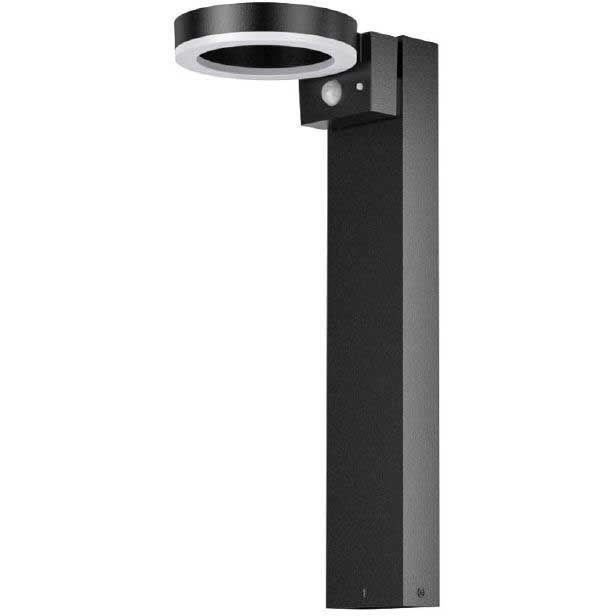 Solar bollard - GALIX - G4590B - Very bright - Stainless steel (Wall light option) with detector - H50 cm - 1000 Lumens
