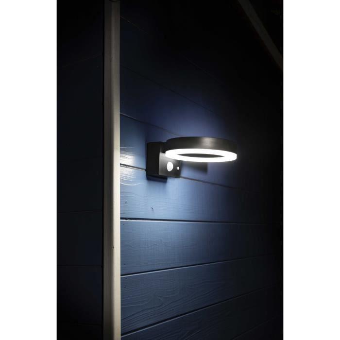 Solar bollard - GALIX - G4590B - Very bright - Stainless steel (Wall light option) with detector - H50 cm - 1000 Lumens