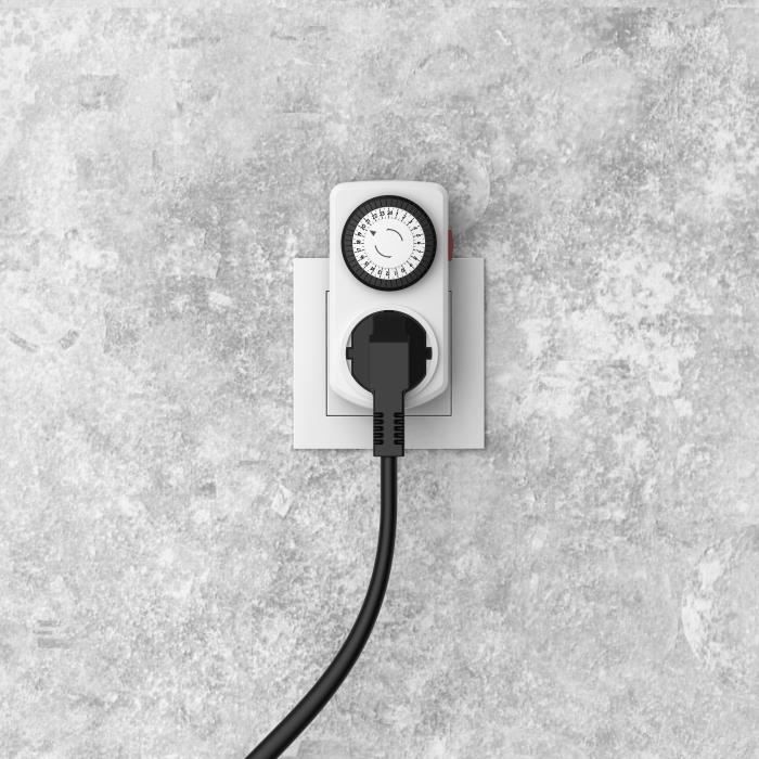 Set of 2 Mini Daily Mechanical Programmers - GAO - 3680 W - 48 programs - White