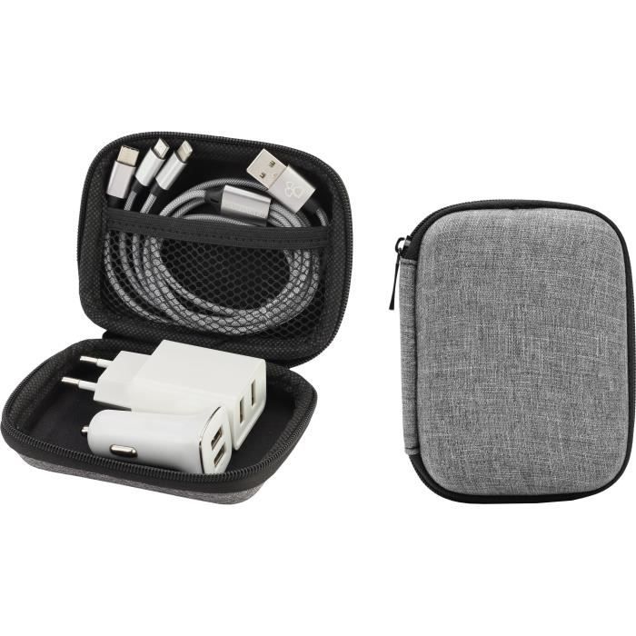 Travel Kit - GAO - 3-in-1 - 1m Cable, Wall and Car Charger