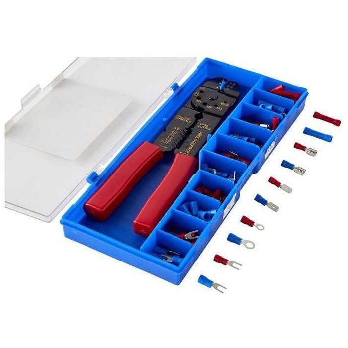 Pliers - GAO - Crimping/stripping - Supplied with 50 terminals, easy to handle