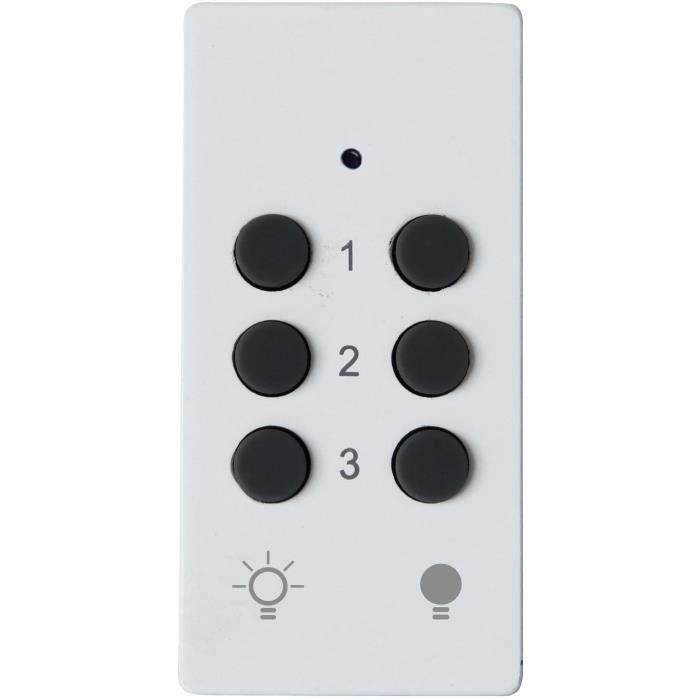 Kit 3 remote-controlled sockets + Remote control - GAO - 230 V - White