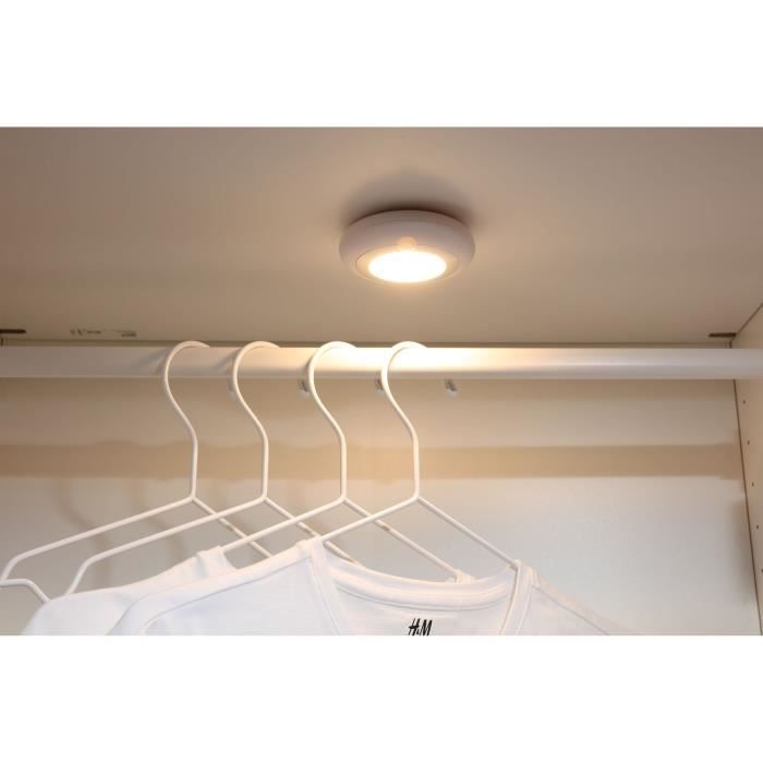 Pack of 2 LED dressing room lights - GAO - 80 lumens, PIR sensor, AAA batteries