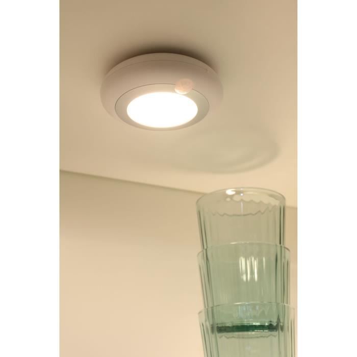 Pack of 2 LED dressing room lights - GAO - 80 lumens, PIR sensor, AAA batteries