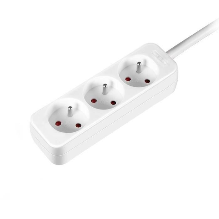 Household unit - GAO - 3 2P+T sockets - With child protection, NF compliant