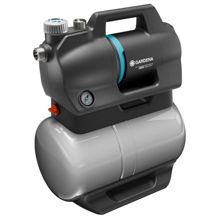 Pressure booster unit - GARDENA - 3900 Silent - Power 650 W - Max flow rate 3900 l/h