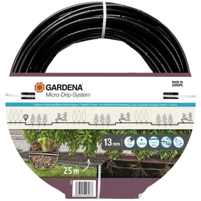 Hose extension with incorporated drippers 25 m buried and above ground - 13503-20