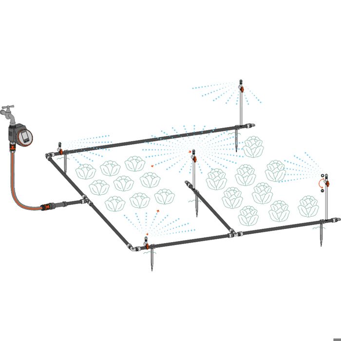 GARDENA Vegetable Garden Starter Kit - up to 60m² - 13450-20