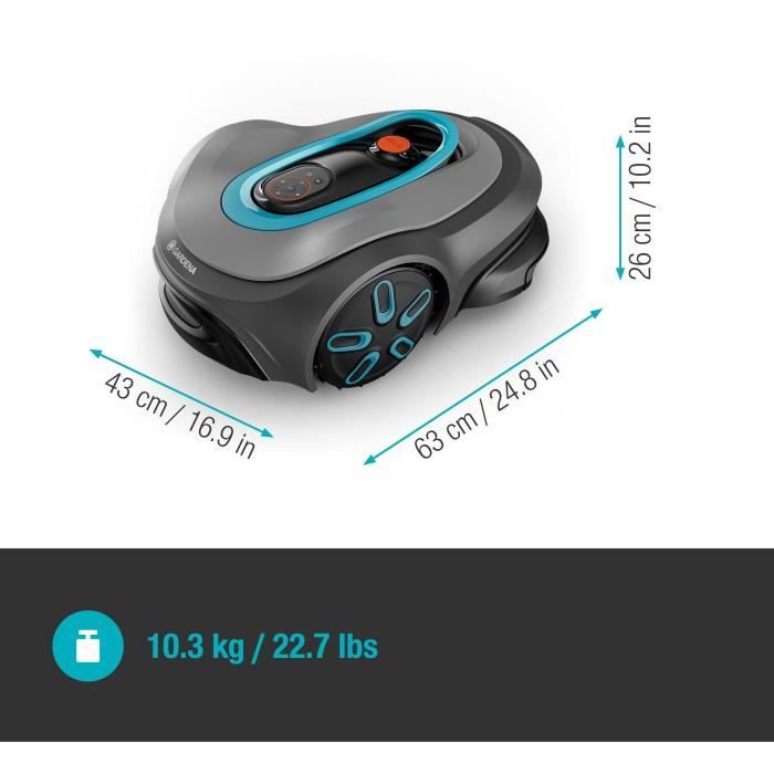 Robot lawnmower - GARDENA - Smart SILENO max 800 - Area 800 m² - DuoConnect - Bluetooth - Edge mowing