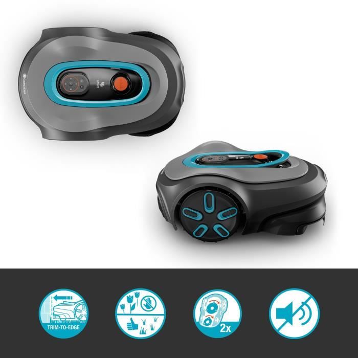 Robot lawnmower - GARDENA - Smart SILENO max 1200 - Area 1200 m² - DuoConnect - Bluetooth - Edge mowing