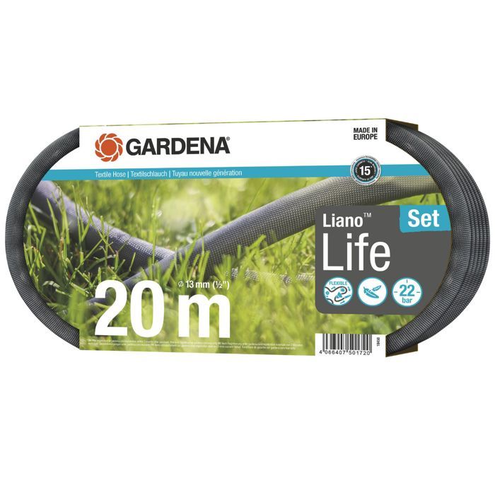 LIANO  LIFE 20M pipe kit - Pressure resistance: 22 bar - Length: 20m Ø int. 13 mm - 18450-20