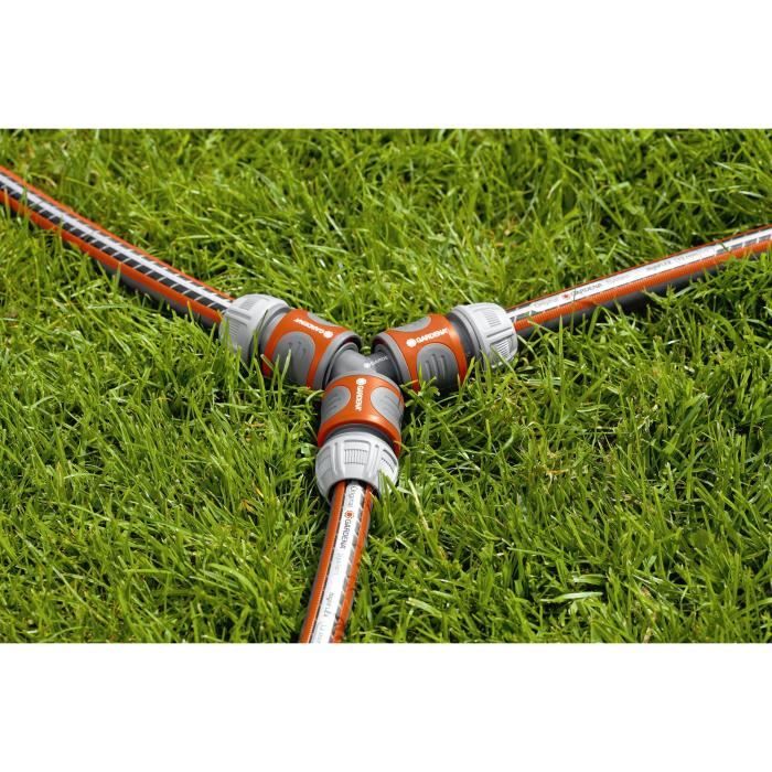 Gardena required derivation - Triple connection - Original compatibility Gardena System - Robust - 2 year warranty