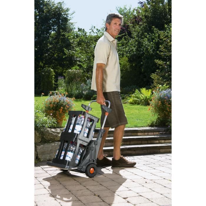 GARDENA Mobile garden cart-Metal frame-Adjustable bag height-entirely waterproof-70kg max-(232-20)