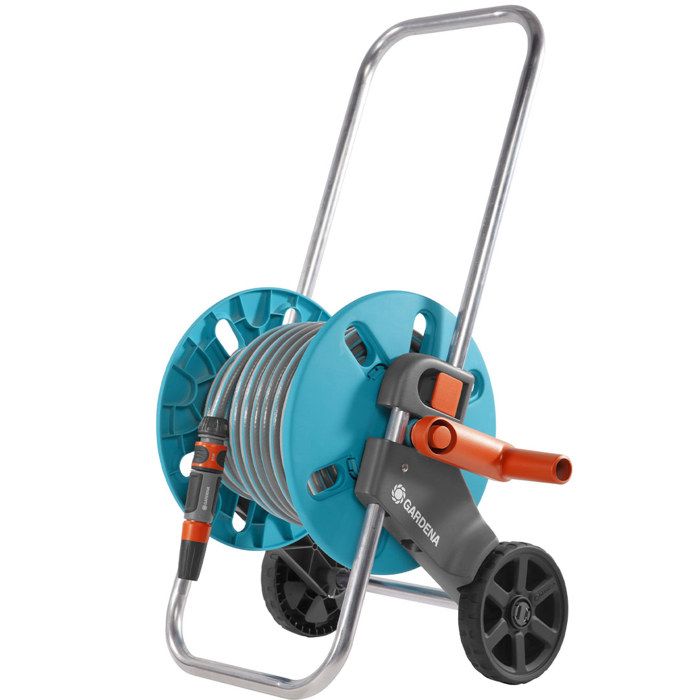 Gardena Sleaks Size S wheels Size S-Delivered with 20m Ø 13mm hose and watering lance-5 years warranty (18502-50)