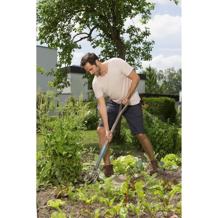 GARDENA NATURAL BECHER FORCE-WOOD HANDS 100% FSC-ERGO HAPE EN D-Dressed steel teeth-10 years warranty (17002-20)