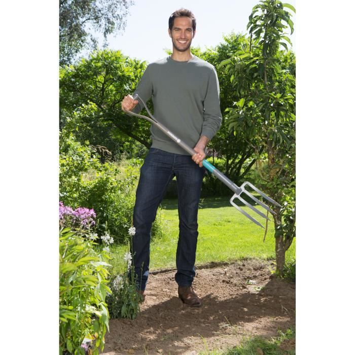 GARDENA NATURAL BECHER FORCE-WOOD HANDS 100% FSC-ERGO HAPE EN D-Dressed steel teeth-10 years warranty (17002-20)
