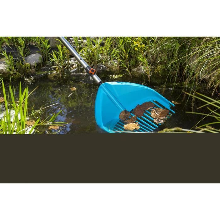 GARDENA Combisystem 3 in 1 Shovel Rake - Black and Blue