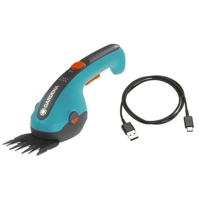 Classiccut Li lawn shears- 3.6v / 2.5 Ah- blades protection / USB-C- 9884-20 cable
