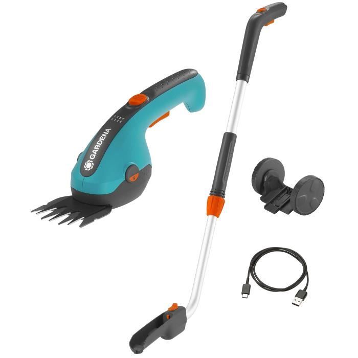 Kit Cisail A Classiccut Li + Telescopic handle + wheels- 3.6v/2.5 Ah- Protection of blades USB-C- 9886-20