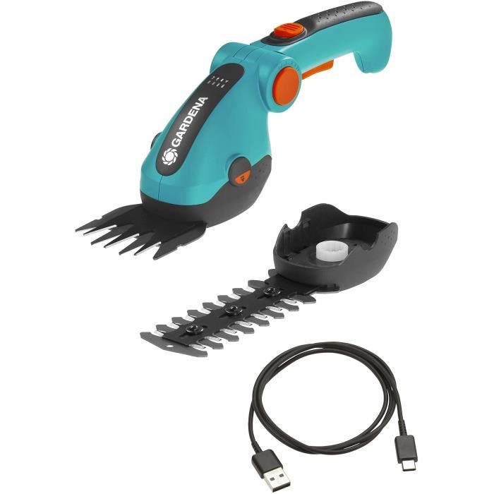 Kit Cisaille A Gazon Comfortcut Li + Bush cutle blade - 3.6 V/3.0 AH - Protection of USB -C cable blades - 9888-20