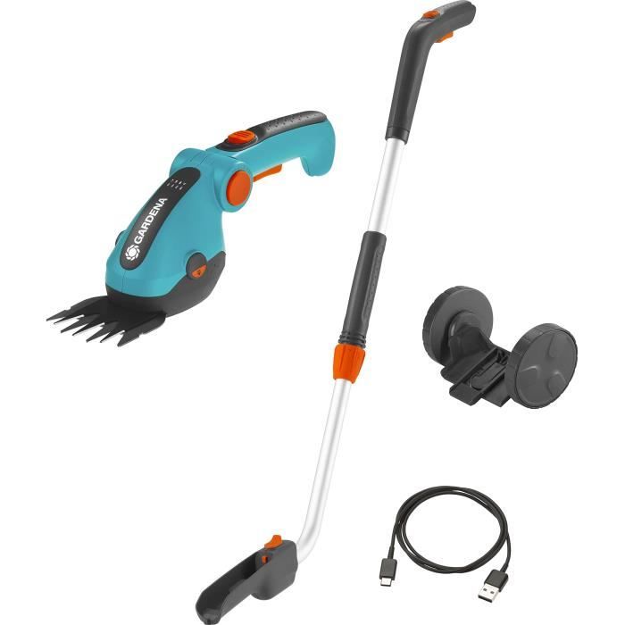 Kit a grass Cisail ComfortCut Li + Telescopic handle + wheels- 3.6 V/3.0 Ah- Protection of blades USB-C- 9889-20