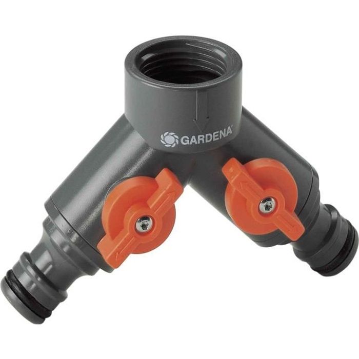 Gardena 2-way watering selector 20/27 or 26/34-Independent circuits-Single Gardena connection-5 years warranty (940-26)