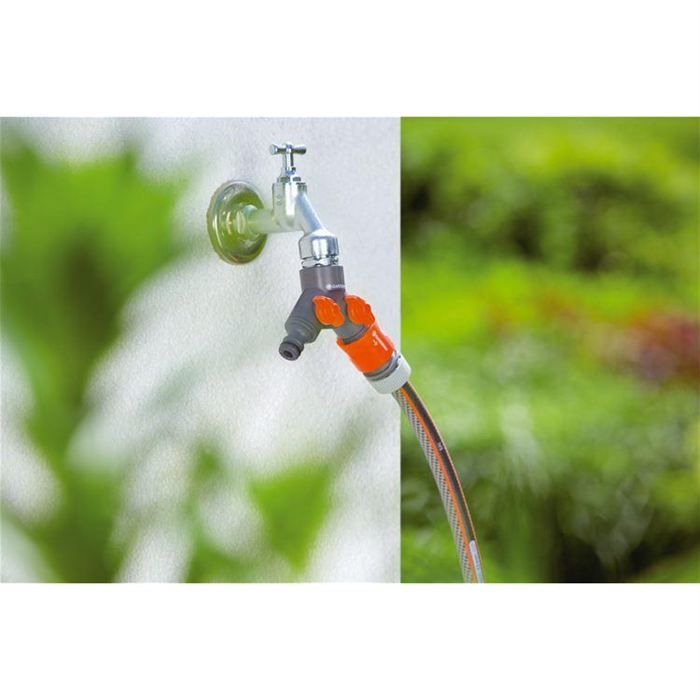 Gardena 2-way watering selector 20/27 or 26/34-Independent circuits-Single Gardena connection-5 years warranty (940-26)