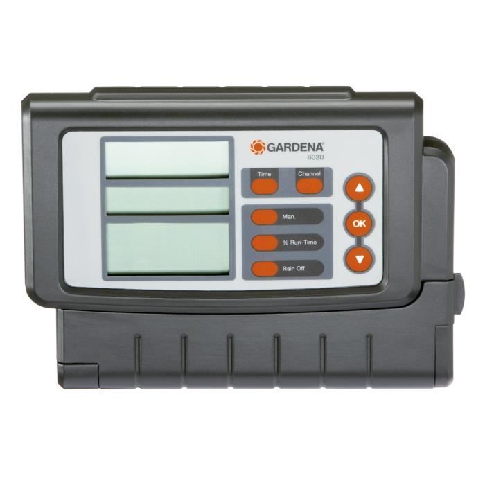 Gardena Programmer 6030 Classic-LCD screen-Centralized system-Interior housing-Connection on 230V-(1284-20)