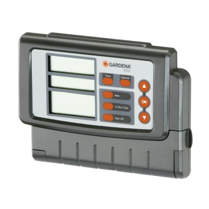 Gardena Programmer 6030 Classic-LCD screen-Centralized system-Interior housing-Connection on 230V-(1284-20)