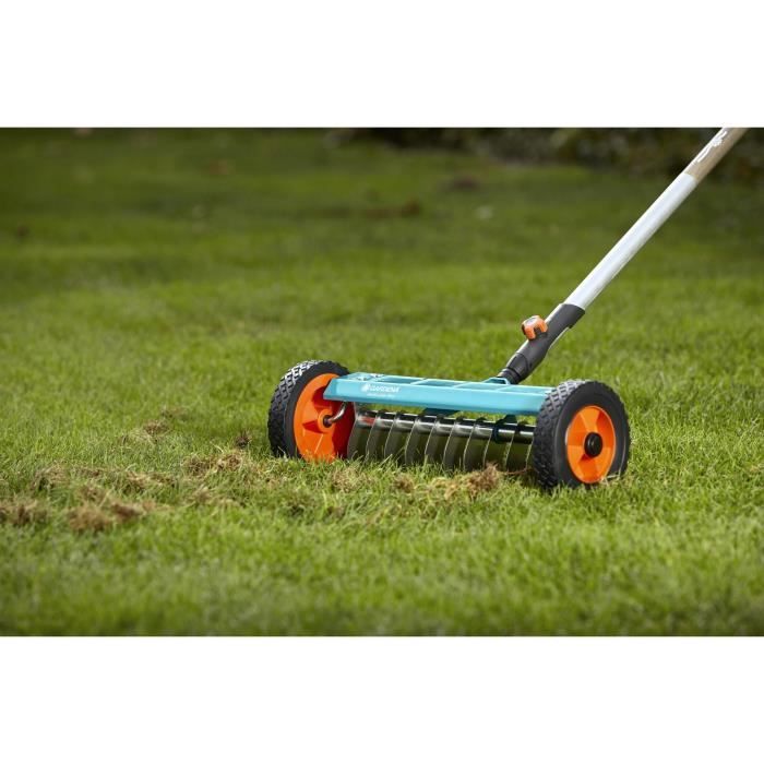 Gardena Racifier on wheels 32cm Combisystem-Stainless steel blades anti-stuff-anti-foam and crumble-25 years warranty (3395-20)
