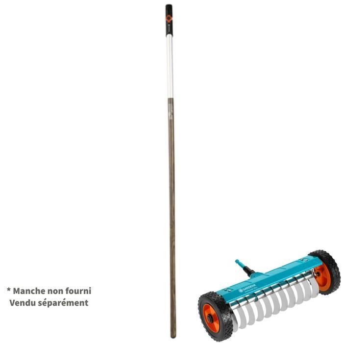 Gardena Racifier on wheels 32cm Combisystem-Stainless steel blades anti-stuff-anti-foam and crumble-25 years warranty (3395-20)