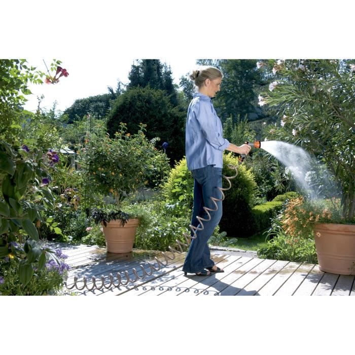 Flexible wardrobe Gardena-length 10m-Ø9mm-Small space watering-Complete kit with fittings-5 years warranty (4647-20)