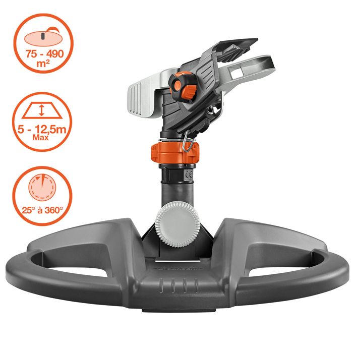 Garden Sprin-Canon Solder Premium-Adjustable range 12.5m max-Max 490m² surface-For XL Garden 5 years (8135-20)