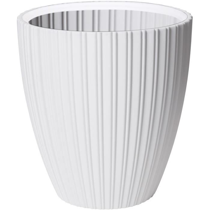 Flowerpot - Garden ID - Fancy - 40 x 42 cm - For garden, balconies or interiors - White